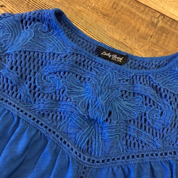 Lucky Brand XS Blue Tank - Picture 3 of 7